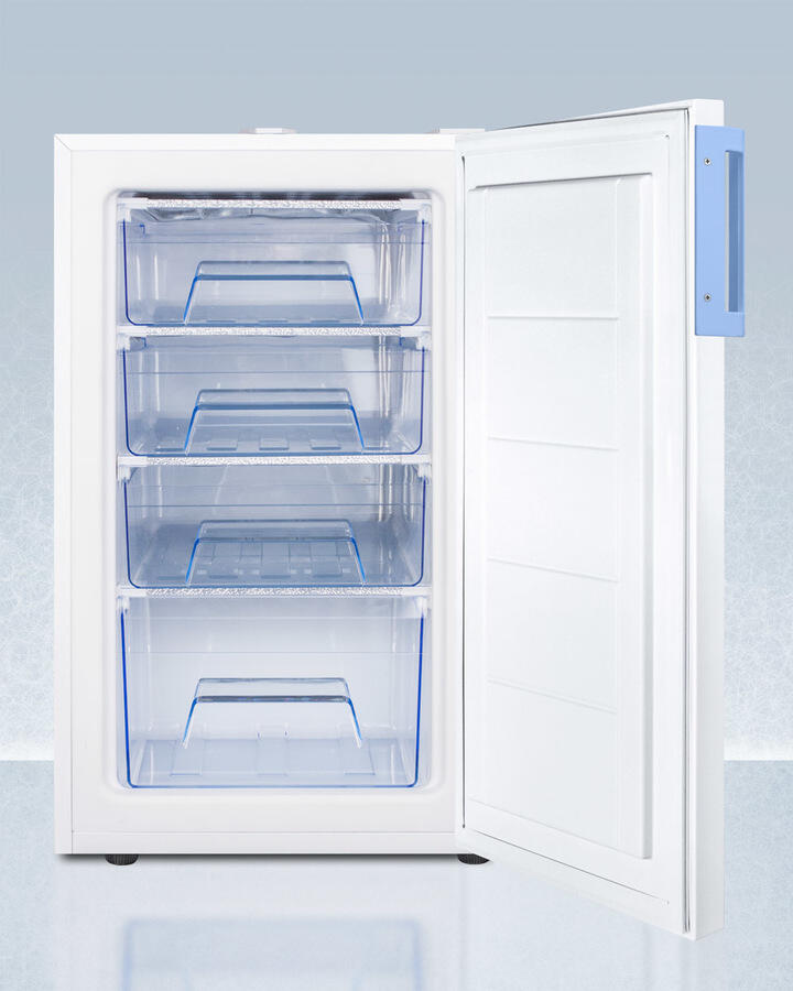 Summit FS407LBIMED2ADA Built-In Undercounter Medical/Scientific All-Freezer In Ada Height, With Front Control Panel Equipped With A Digital Thermostat And Nist Calibrated Thermometer/Alarm