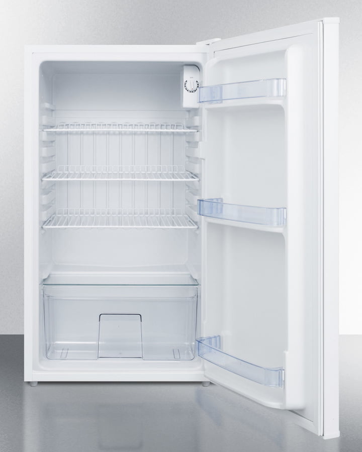 Summit FF471WBIADA Built-In Undercounter All-Refrigerator In White For Use In Ada Compliant Settings