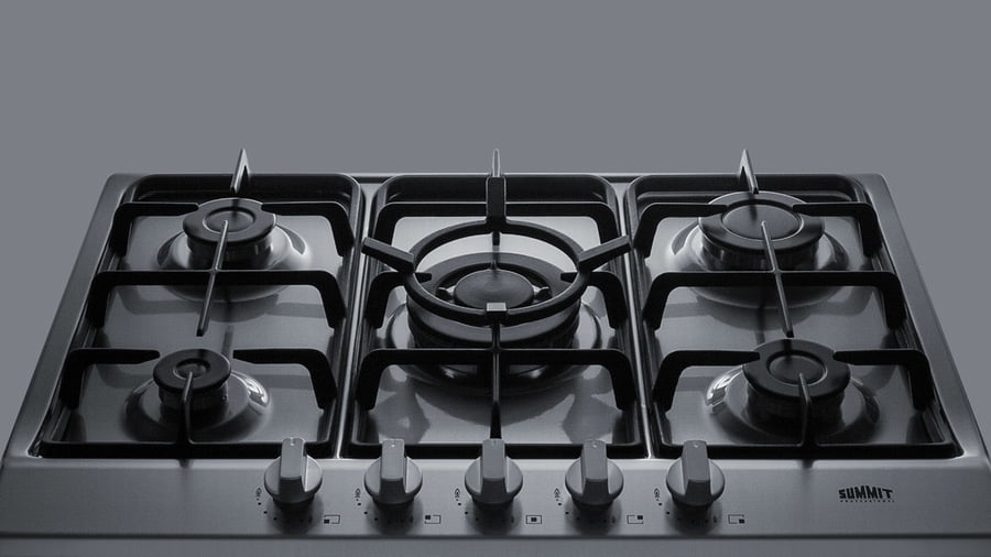 Summit GC527SS 27" Wide 5-Burner Gas Cooktop