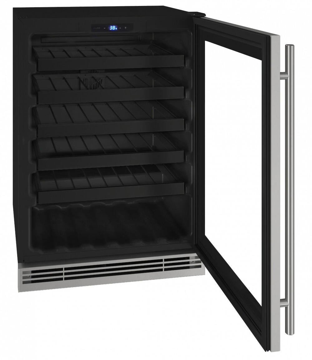 U-Line UHWC124SG01A Hwc124 24" Wine Refrigerator With Stainless Frame Finish (115V/60 Hz Volts /60 Hz Hz)