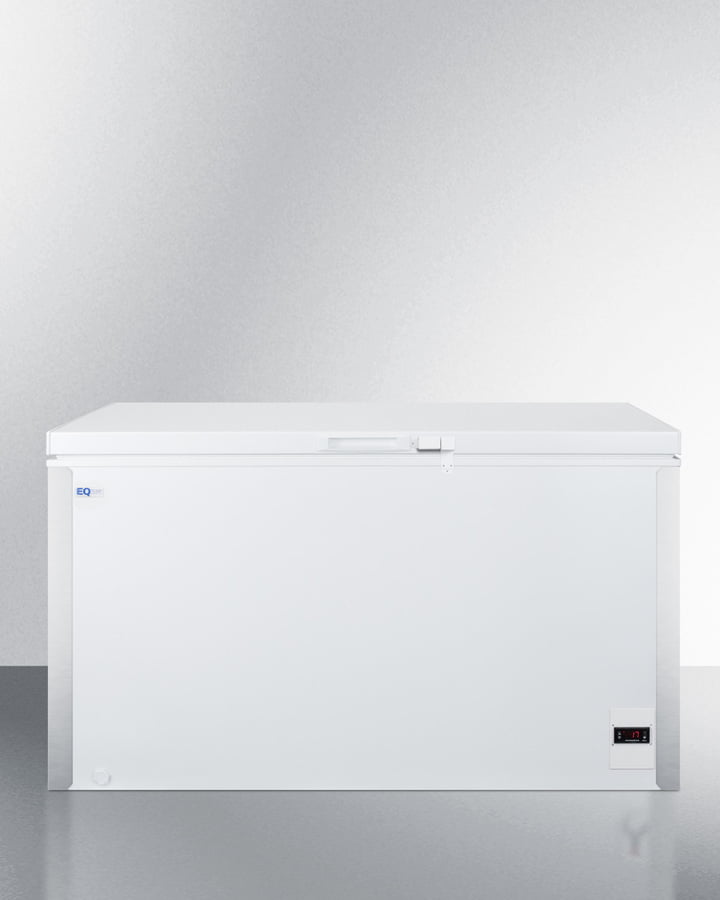 Summit EQFF122 Commercially Listed 13.1 Cu.Ft. Frost-Free Chest Freezer In White With Digital Thermostat For General Purpose Storage; Replaces Scff120