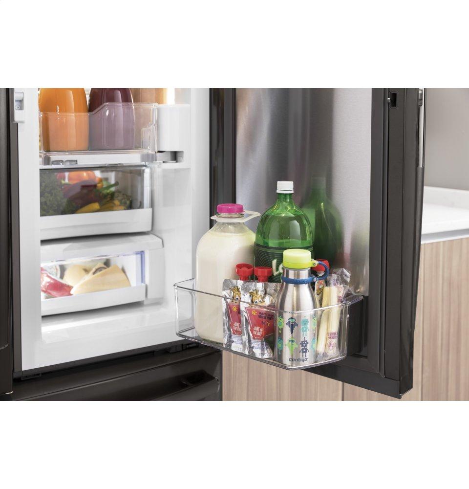 Ge Appliances PYD22KBLTS Ge Profile&#8482; Series 22.1 Cu. Ft. Counter-Depth French-Door Refrigerator With Door In Door And Hands-Free Autofill