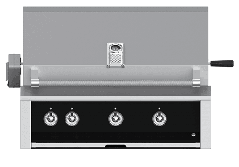 Hestan EMBR36NGBK Aspire Series - 36" Natural Gas Built In Grill W/ U-Burners, Sear Burner And Rotisserie - Stealth / Black