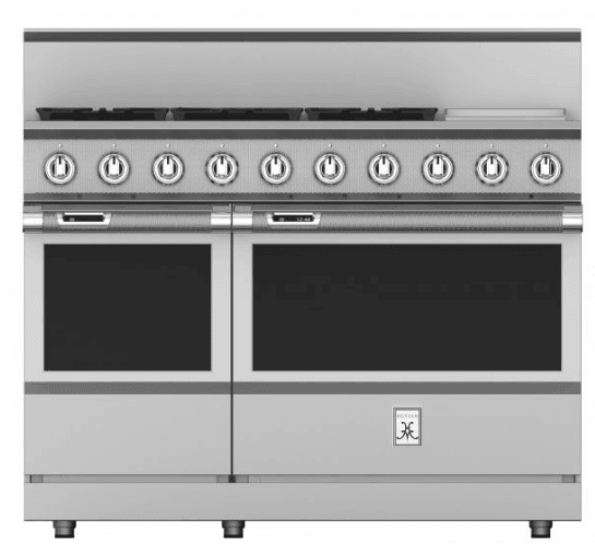 Hestan KRD485GDLP 48" 5-Burner Dual Fuel Range With 12" Griddle - Liquid Propane - Stainless Steel / Steeletto