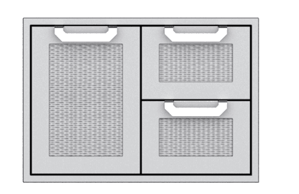 Hestan AGSDR30 Hestan 30" Double Drawer / Storage Door Combination Agsdr - Stainless Steel (Standard Color)