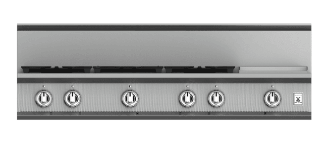 Hestan KRT485GDLP 48" 5-Burner Rangetop With 12" Griddle - Liquid Propane - Stainless Steel / Steeletto