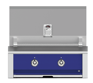 Hestan EAB30NGBU Aspire Series - 30" Natural Gas Built In Grill W/ U-Burners - Prince / Blue